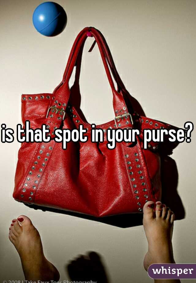 is that spot in your purse?