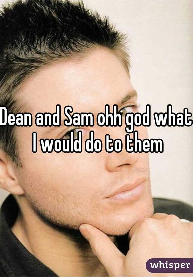 Dean and Sam ohh god what I would do to them