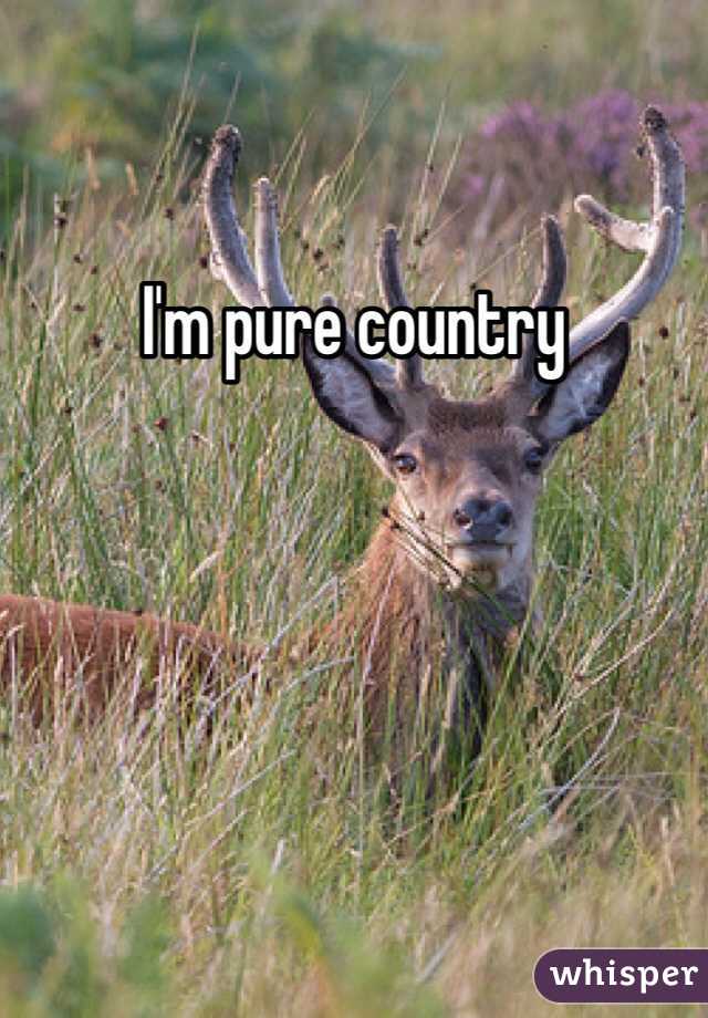 I'm pure country