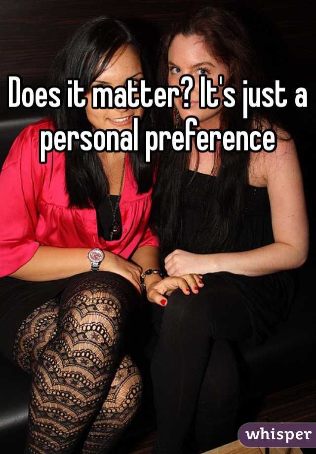 Does it matter? It's just a personal preference 