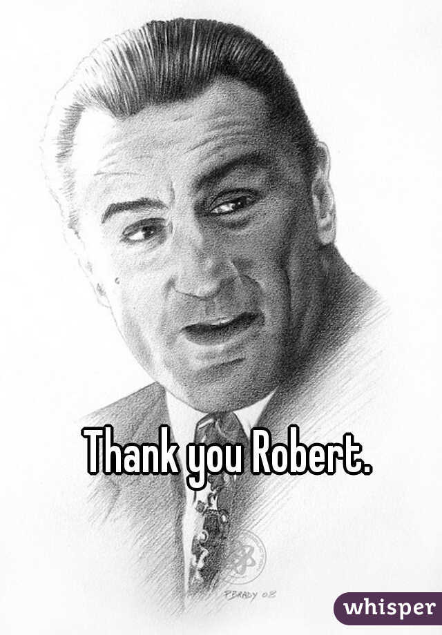 Thank you Robert.