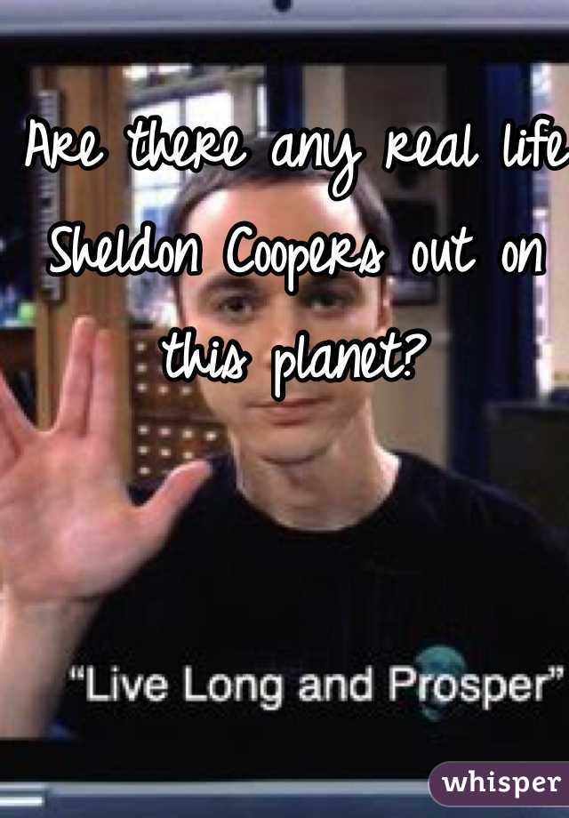 Are there any real life Sheldon Coopers out on this planet?