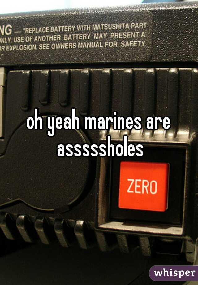oh yeah marines are asssssholes