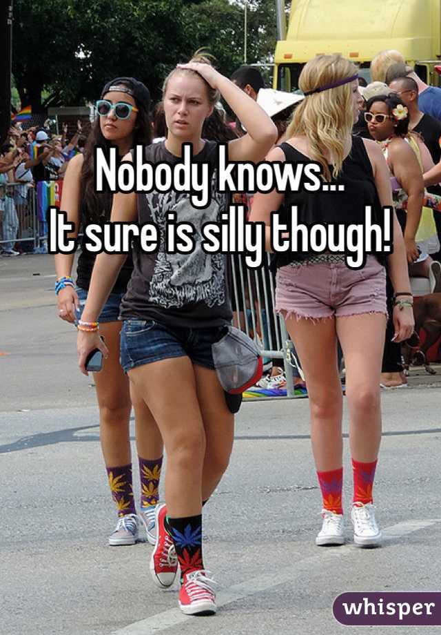 Nobody knows... 
It sure is silly though!