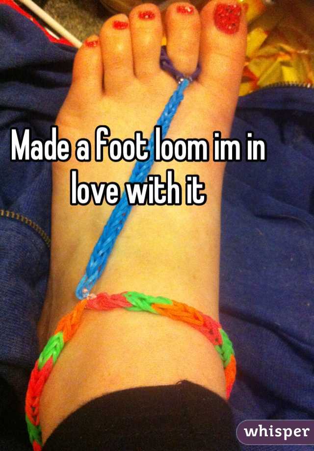 Made a foot loom im in love with it
