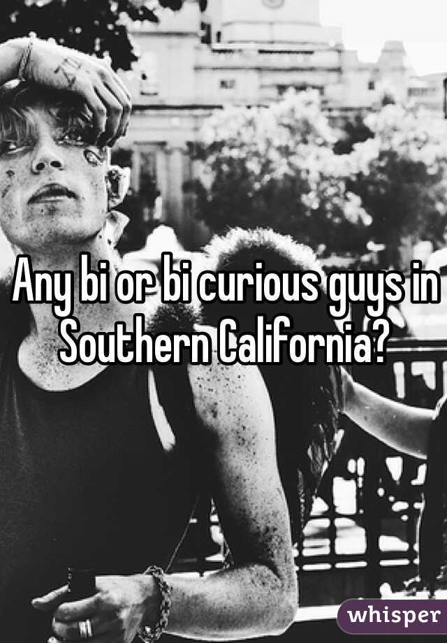 Any bi or bi curious guys in Southern California? 

