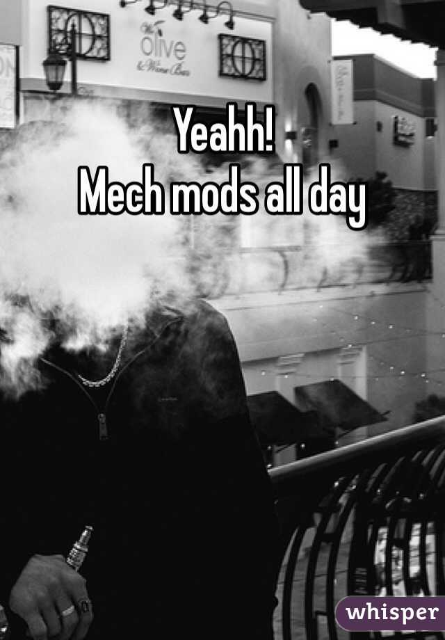 Yeahh! 
Mech mods all day