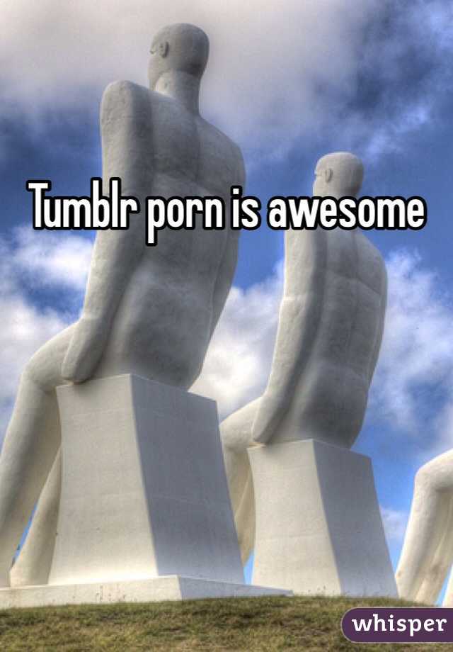 Tumblr porn is awesome 