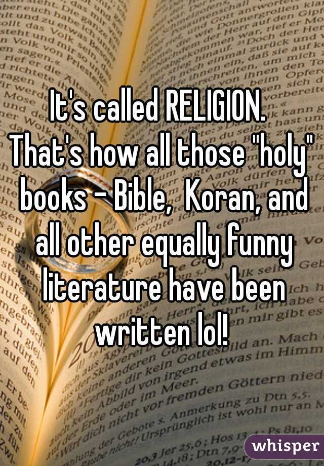 It's called RELIGION. 
That's how all those "holy" books - Bible,  Koran, and all other equally funny literature have been written lol! 