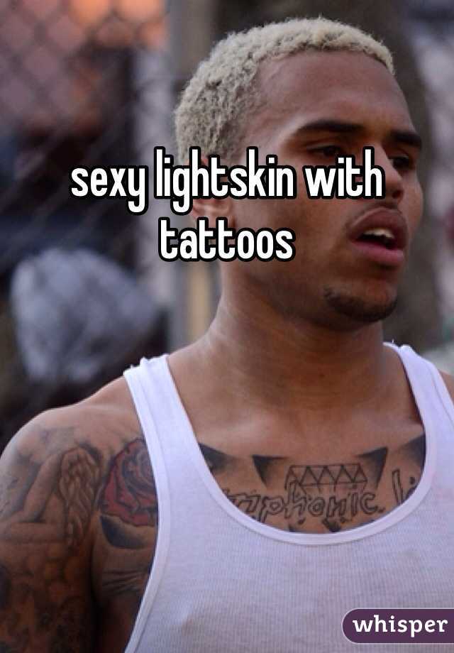 sexy lightskin with tattoos 