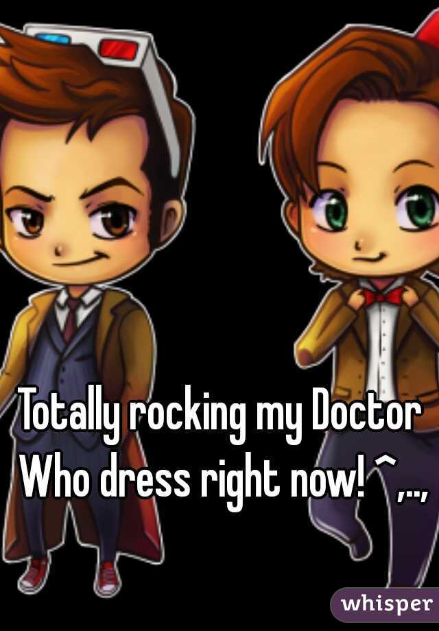 Totally rocking my Doctor Who dress right now! ^,..,^