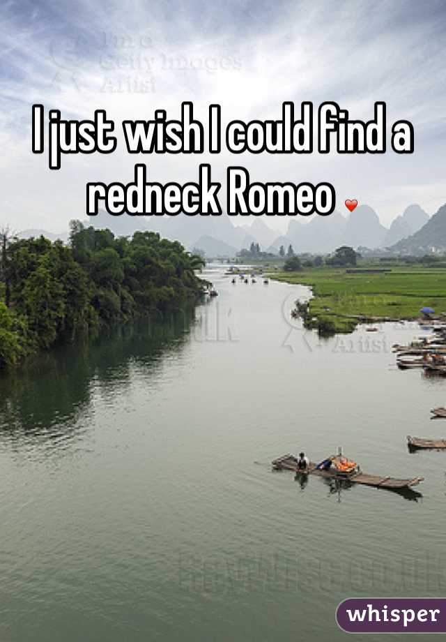 I just wish I could find a redneck Romeo ❤