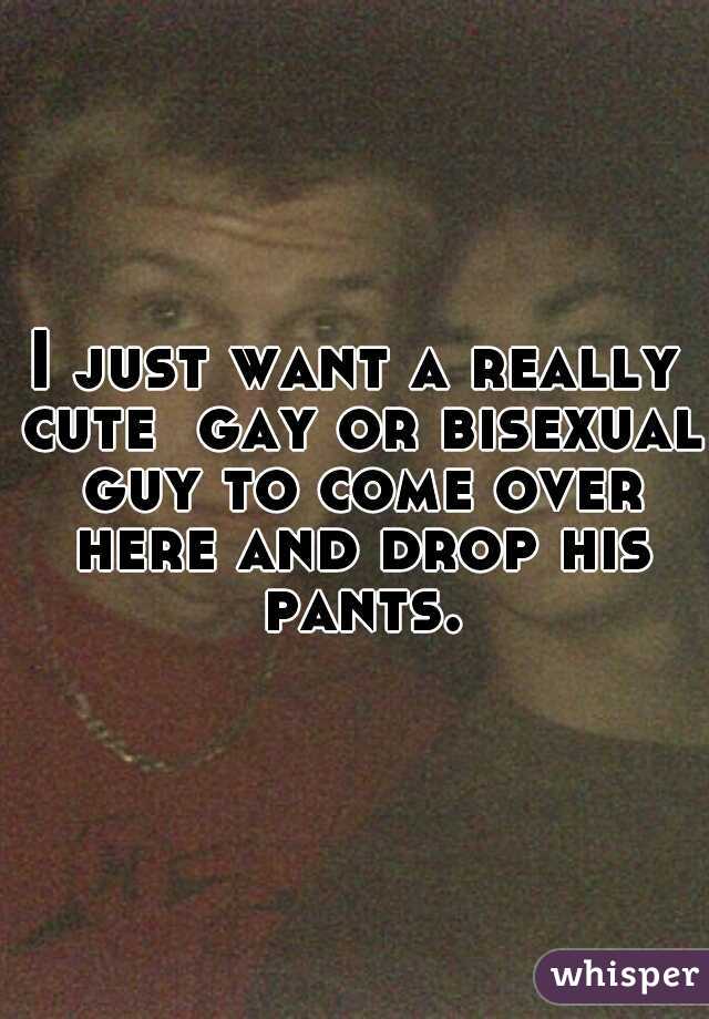 I just want a really cute  gay or bisexual guy to come over here and drop his pants.