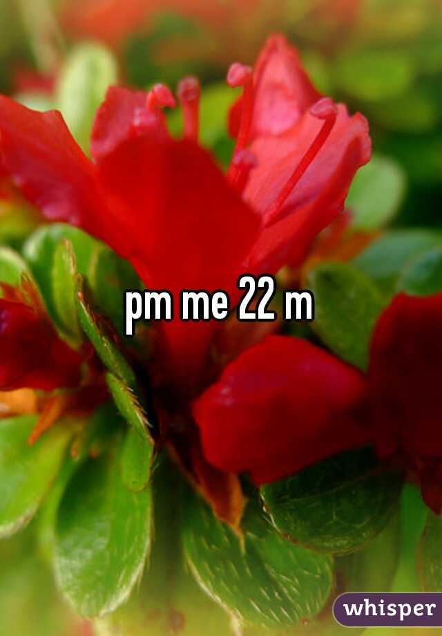 pm me 22 m