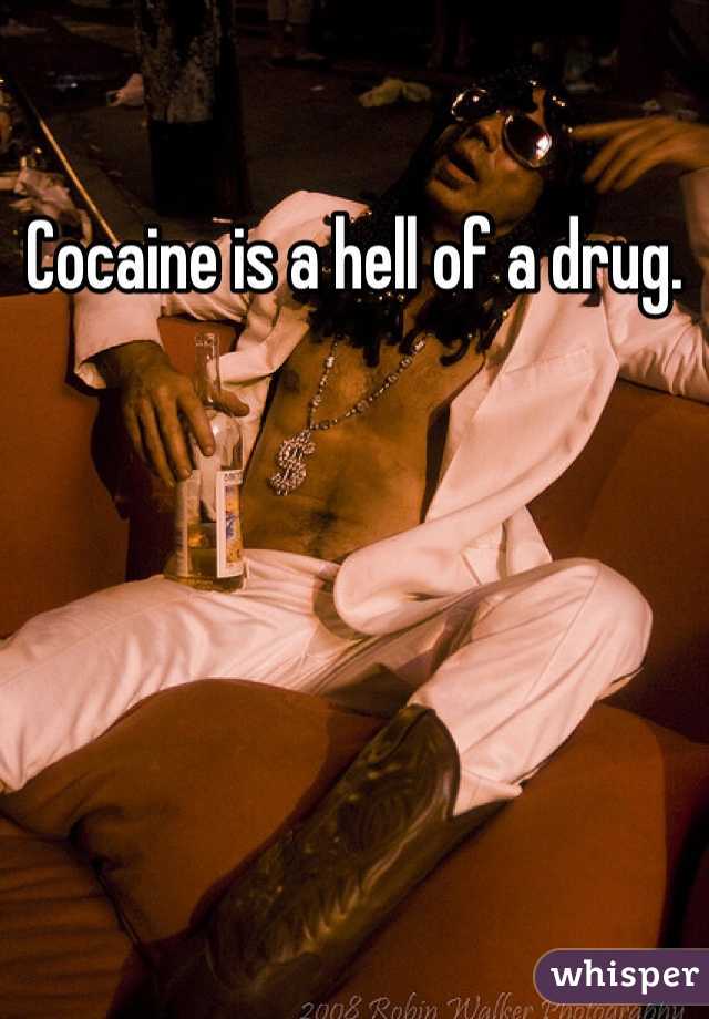 Cocaine is a hell of a drug. 
