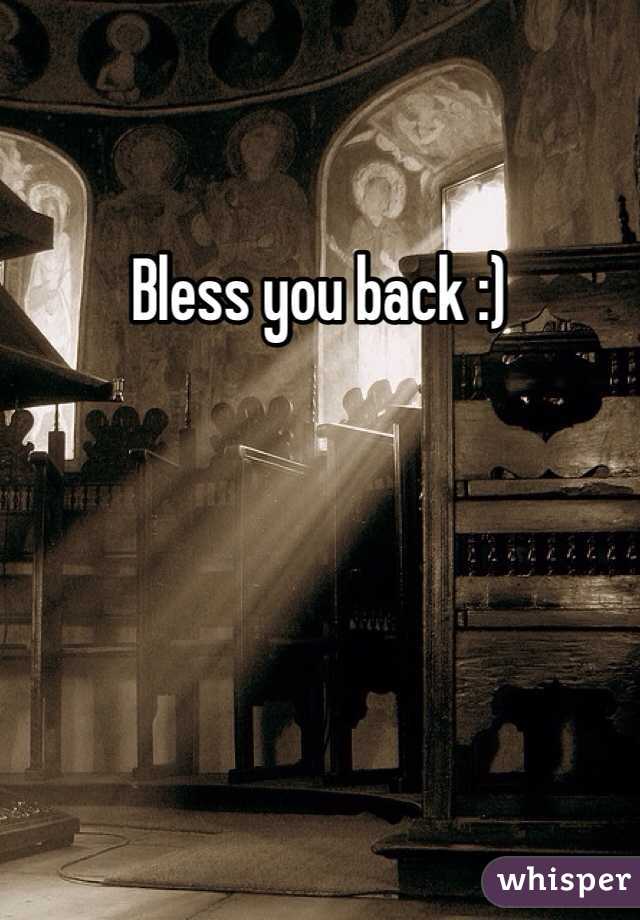 Bless you back :)