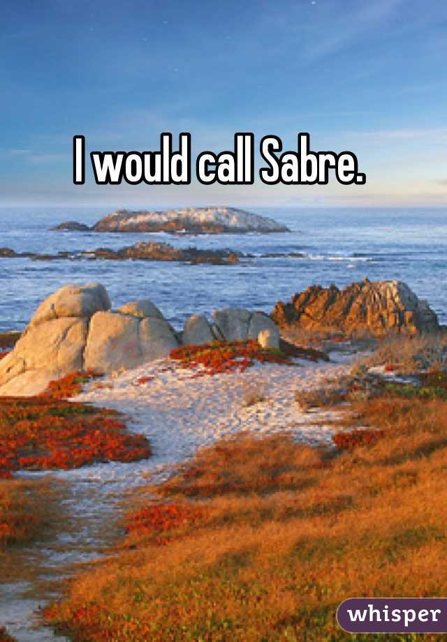 I would call Sabre. 