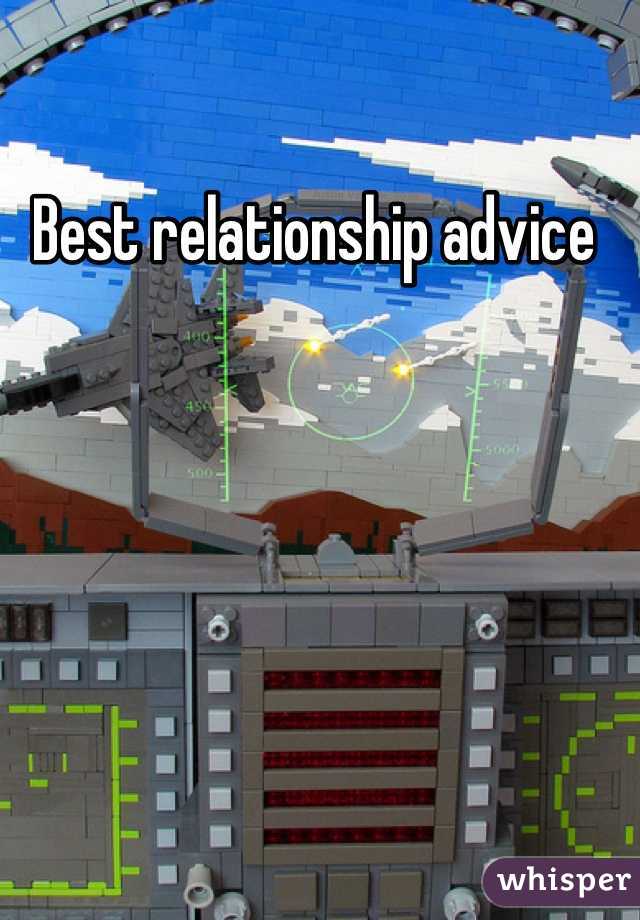Best relationship advice 