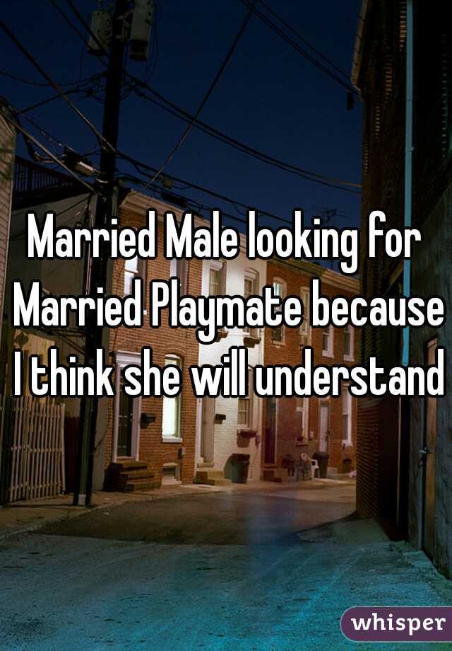 Married Male looking for Married Playmate because I think she will understand