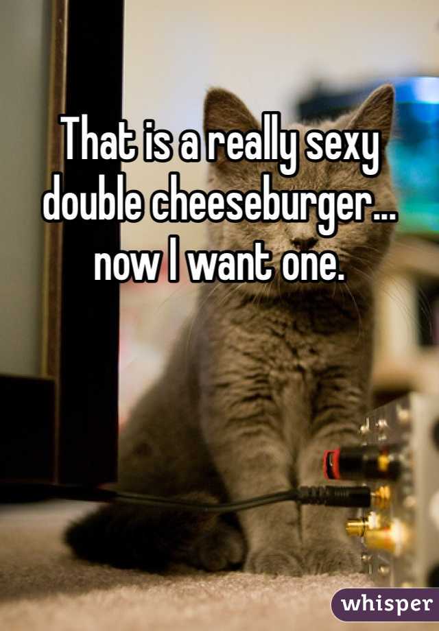 That is a really sexy double cheeseburger... now I want one.