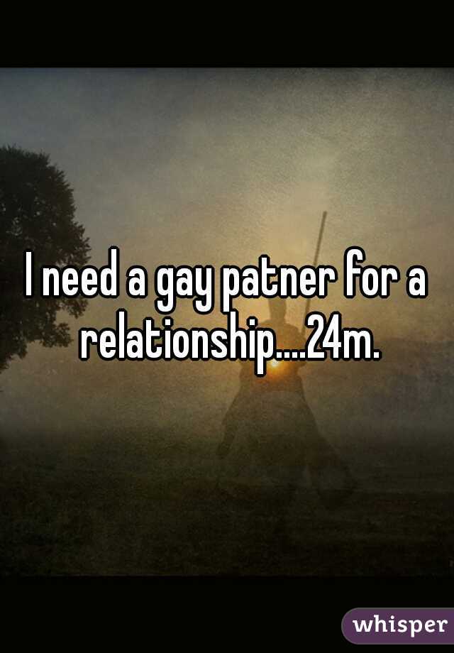 I need a gay patner for a relationship....24m.