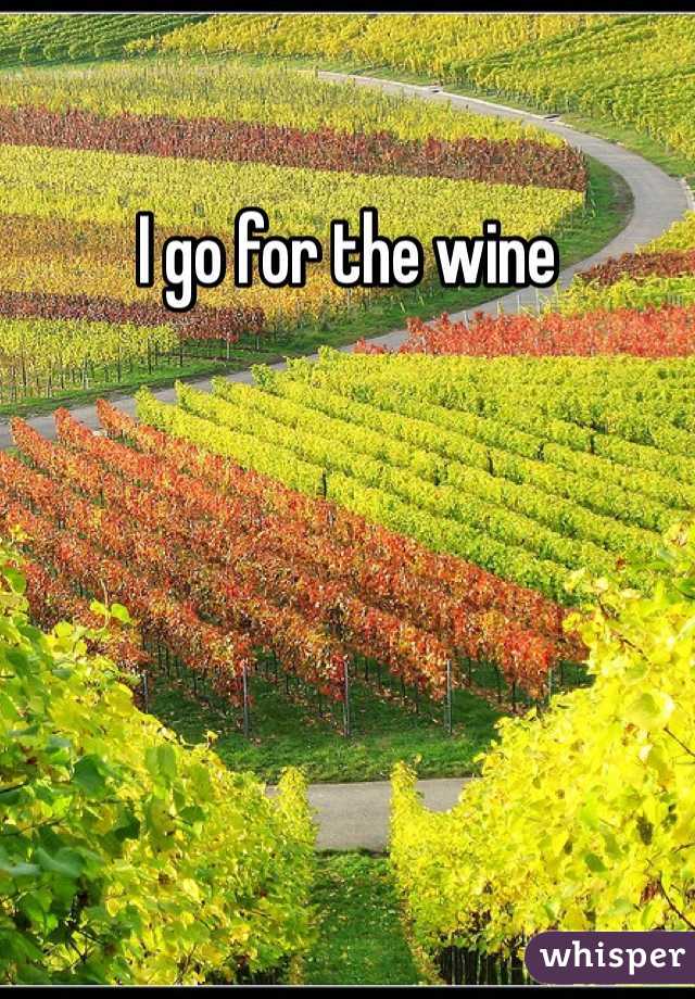 I go for the wine 