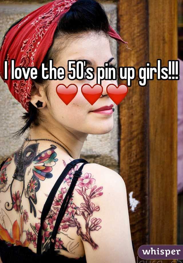 I love the 50's pin up girls!!!❤️❤️❤️