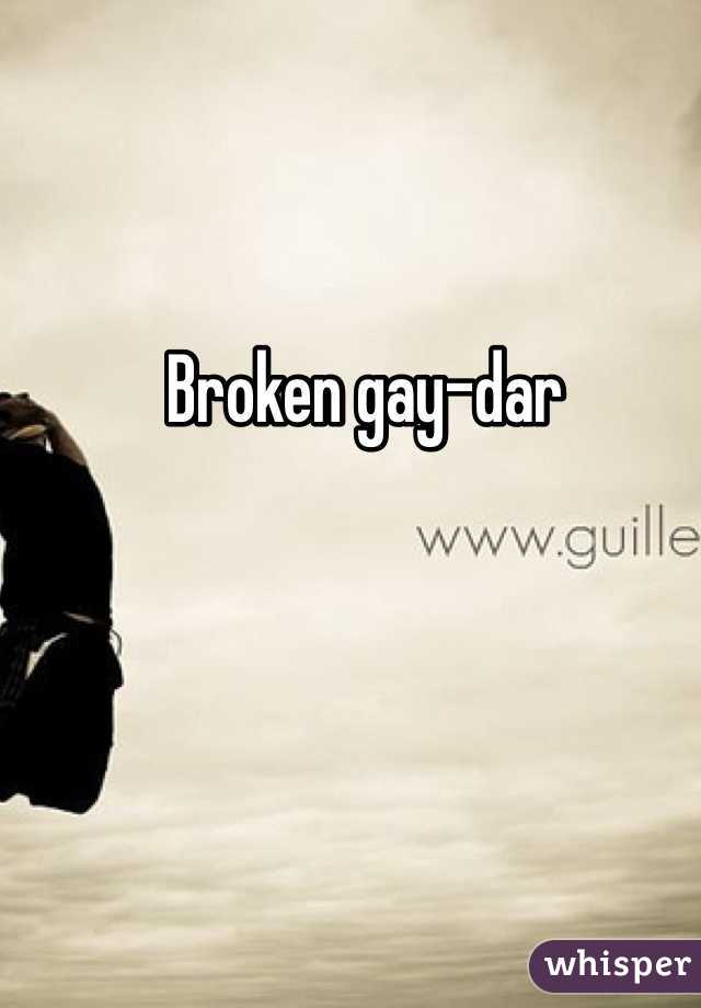 Broken gay-dar 
