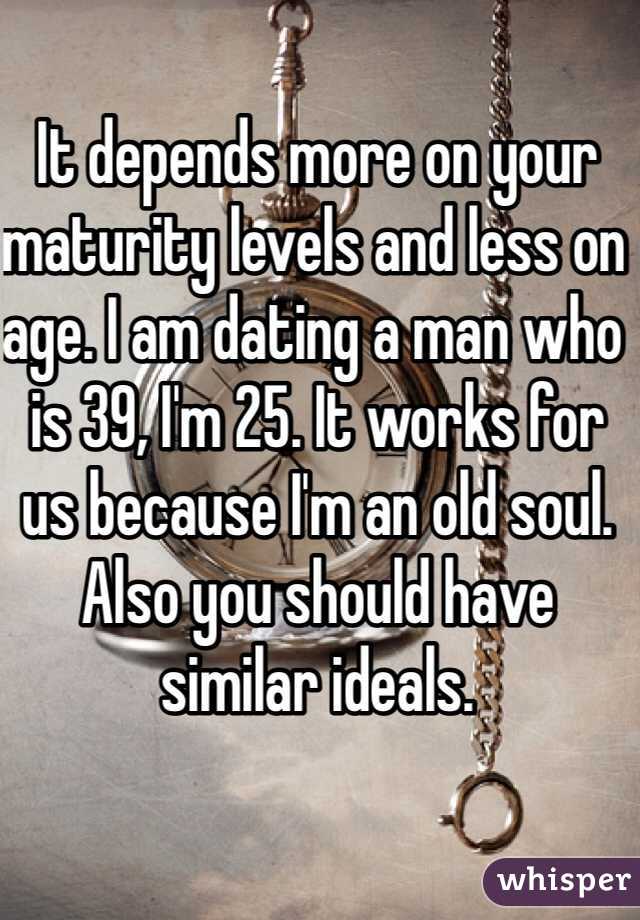 It depends more on your maturity levels and less on age. I am dating a man who is 39, I'm 25. It works for us because I'm an old soul. Also you should have similar ideals.