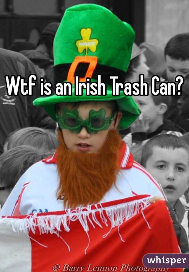 Wtf is an Irish Trash Can?
