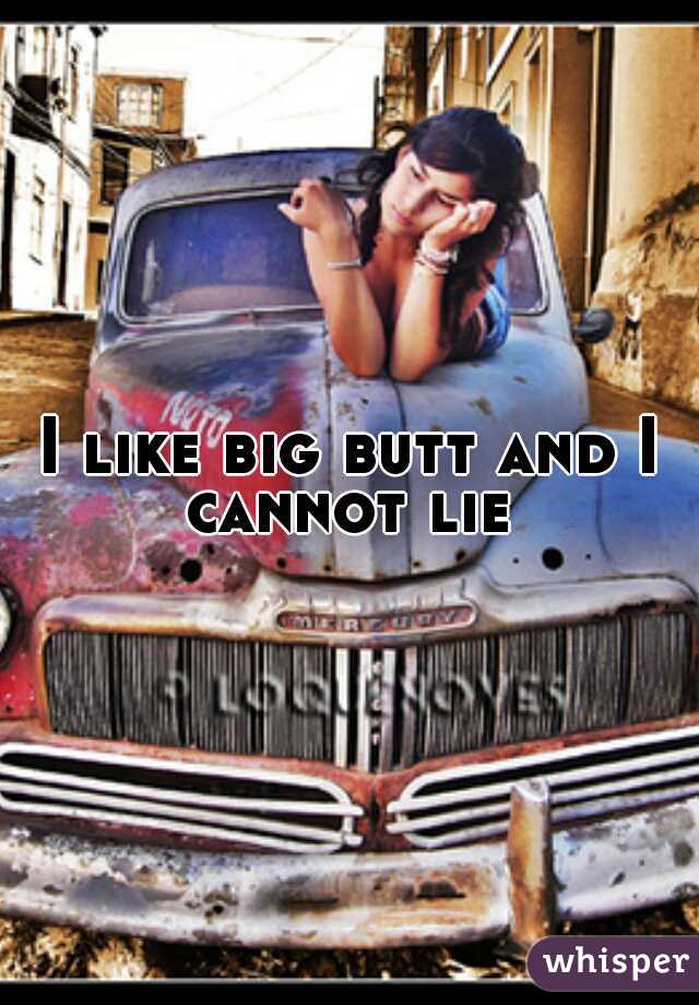 I like big butt and I cannot lie 
