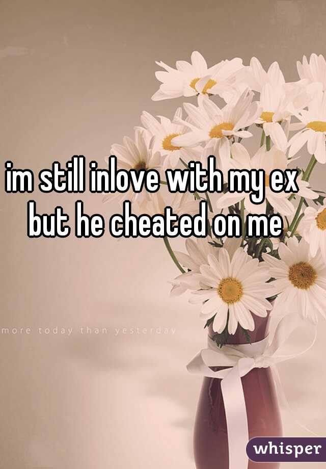 im still inlove with my ex but he cheated on me