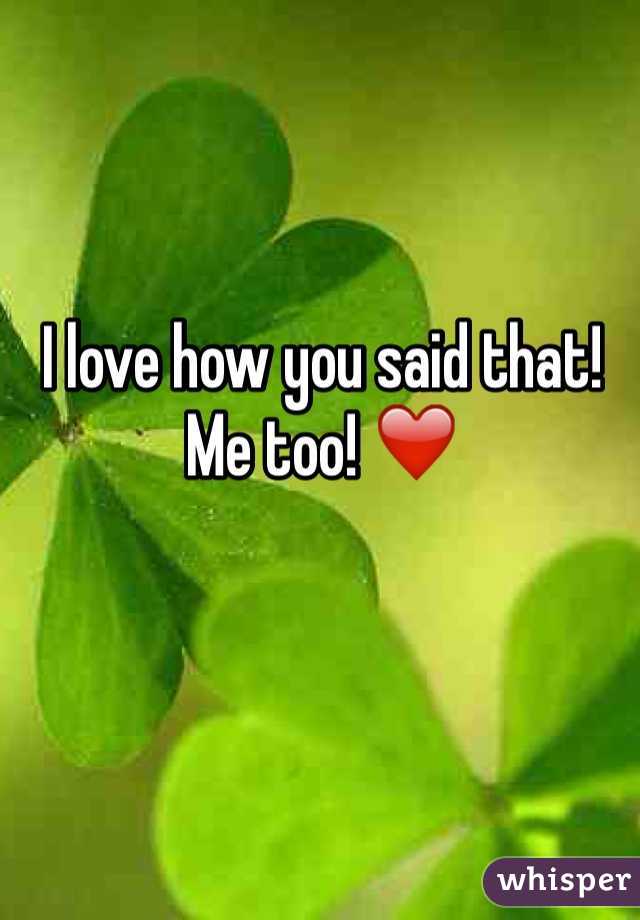I love how you said that! Me too! ❤️ 