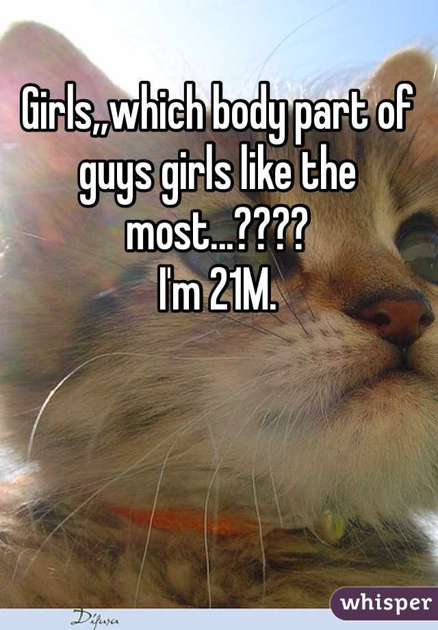 Girls,,which body part of guys girls like the most...????
I'm 21M.