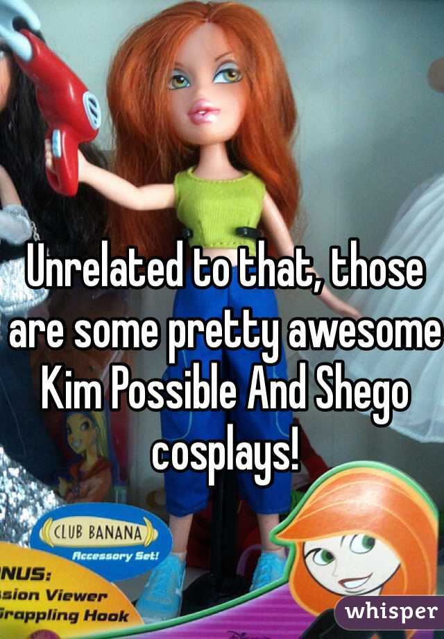 Unrelated to that, those are some pretty awesome Kim Possible And Shego cosplays! 