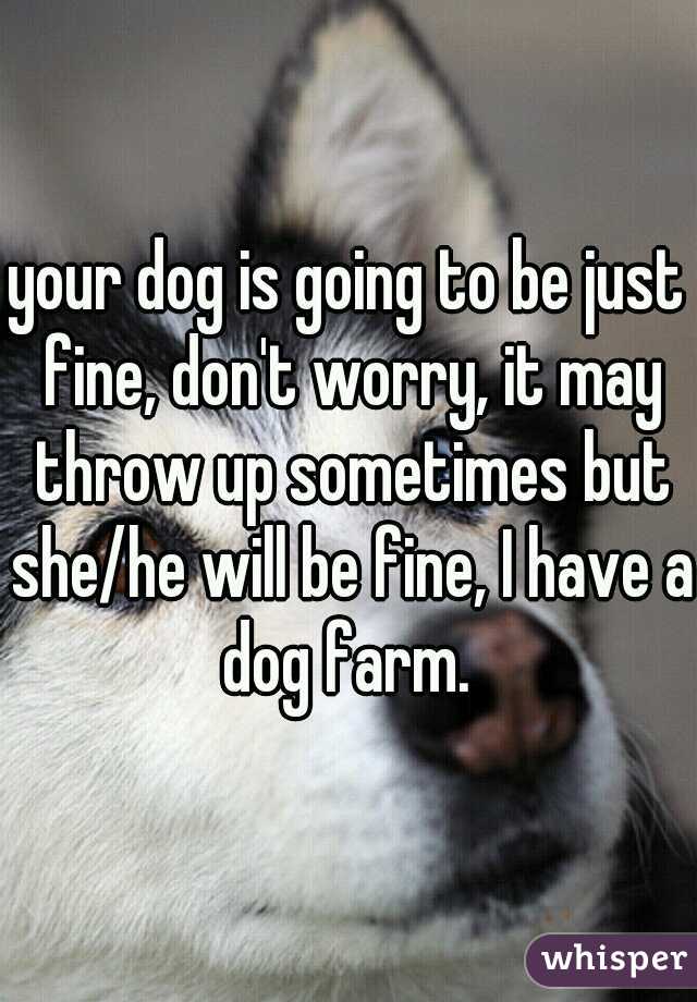 your dog is going to be just fine, don't worry, it may throw up sometimes but she/he will be fine, I have a dog farm. 