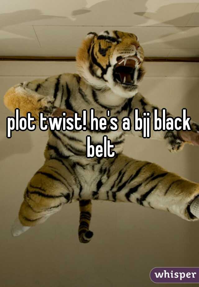 plot twist! he's a bjj black belt
