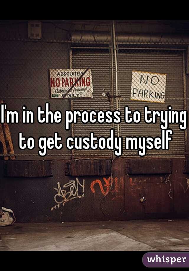 I'm in the process to trying to get custody myself