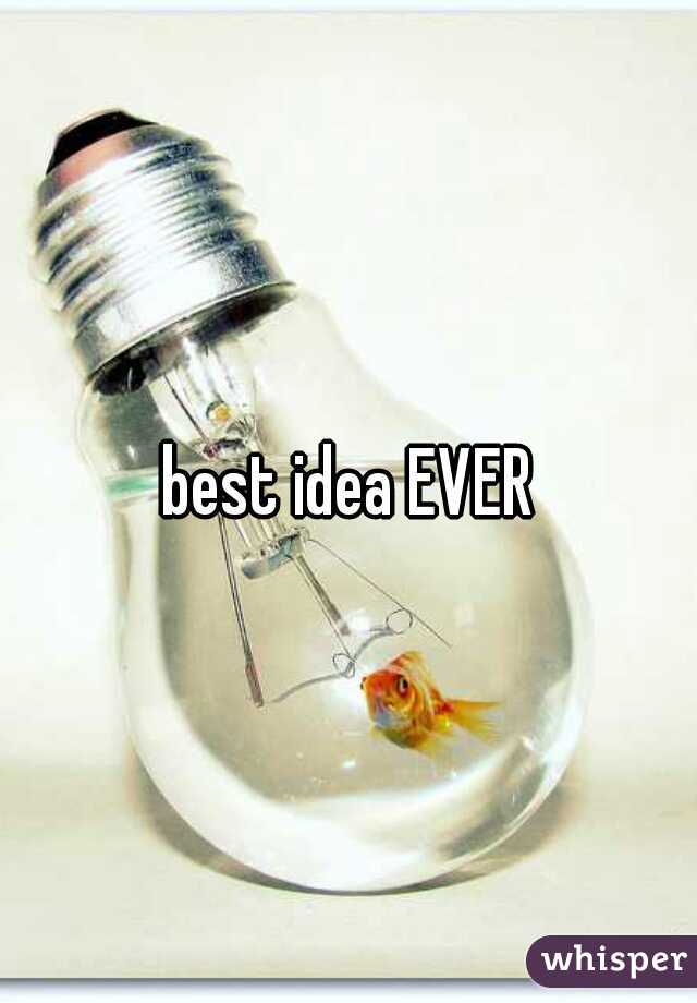 best idea EVER