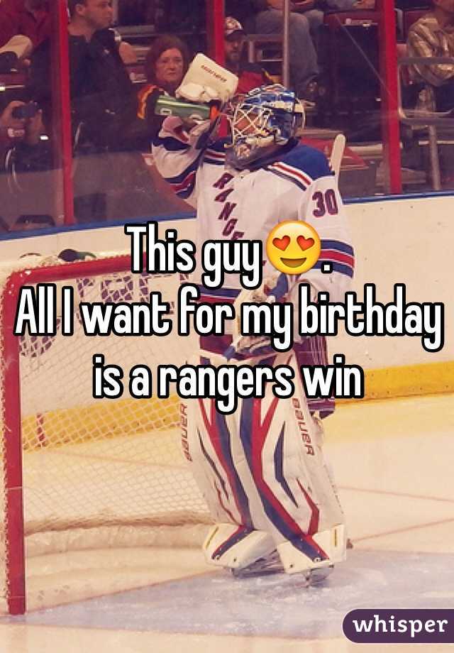 This guy😍.
All I want for my birthday is a rangers win 