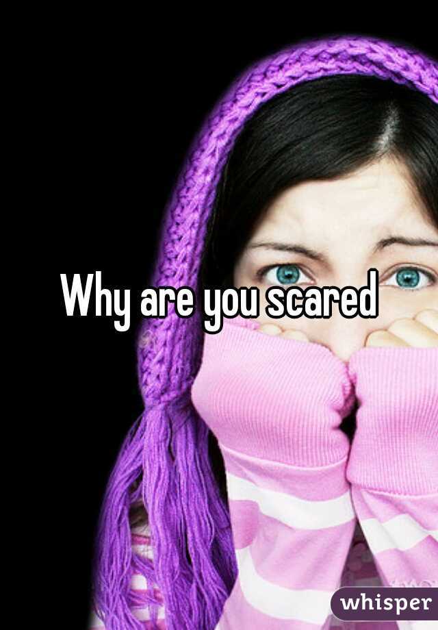 Why are you scared