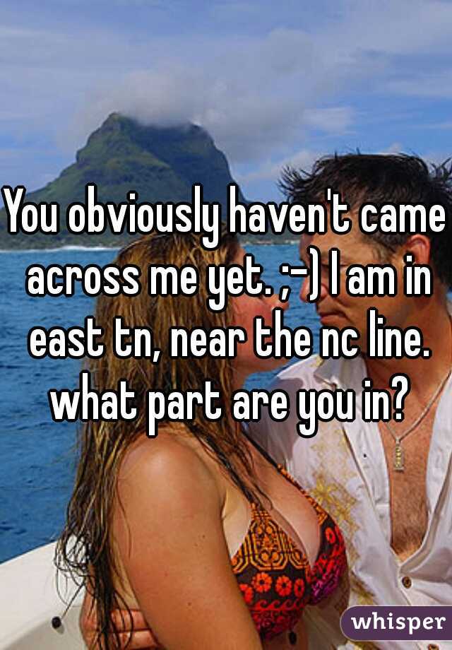 You obviously haven't came across me yet. ;-) I am in east tn, near the nc line. what part are you in?