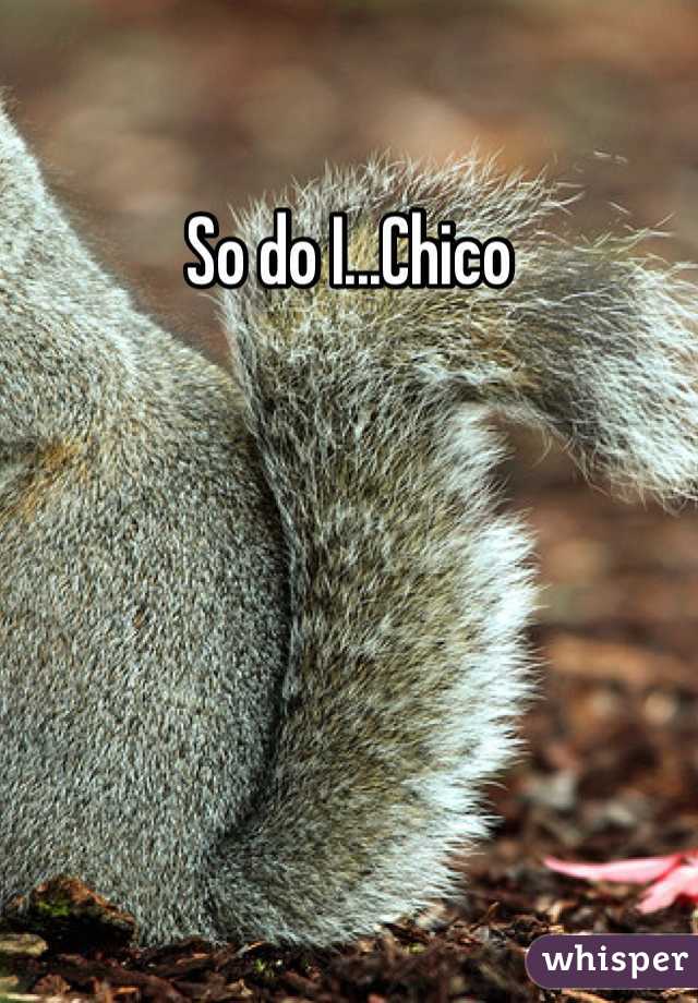 So do I...Chico 