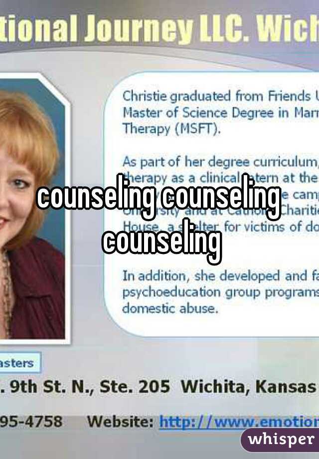 counseling counseling counseling