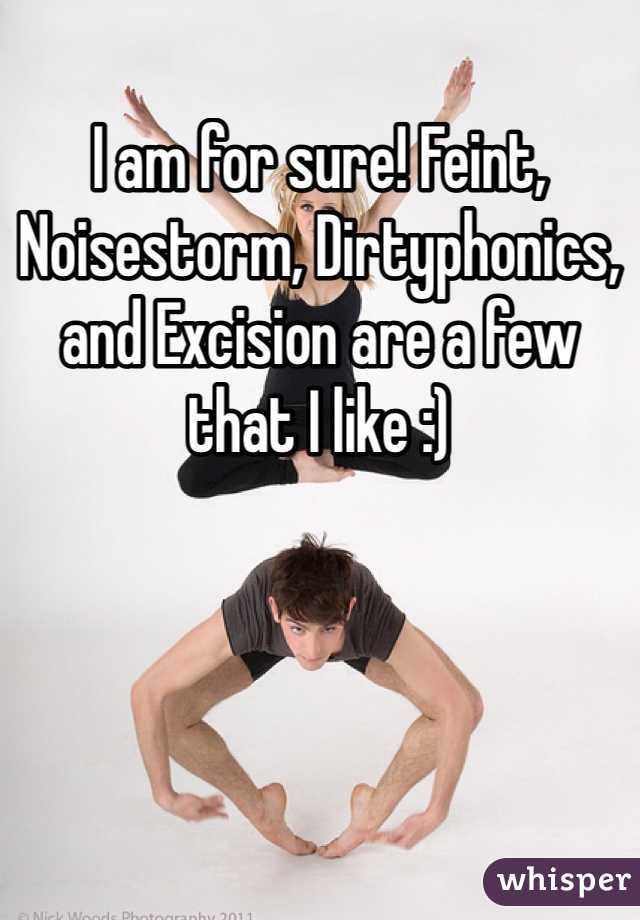I am for sure! Feint, Noisestorm, Dirtyphonics, and Excision are a few that I like :)
