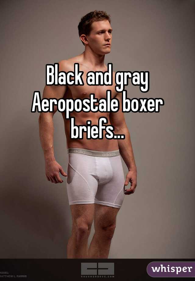 
Black and gray Aeropostale boxer briefs...