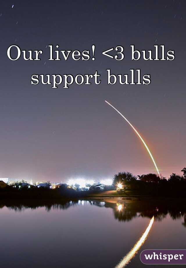 Our lives! <3 bulls support bulls