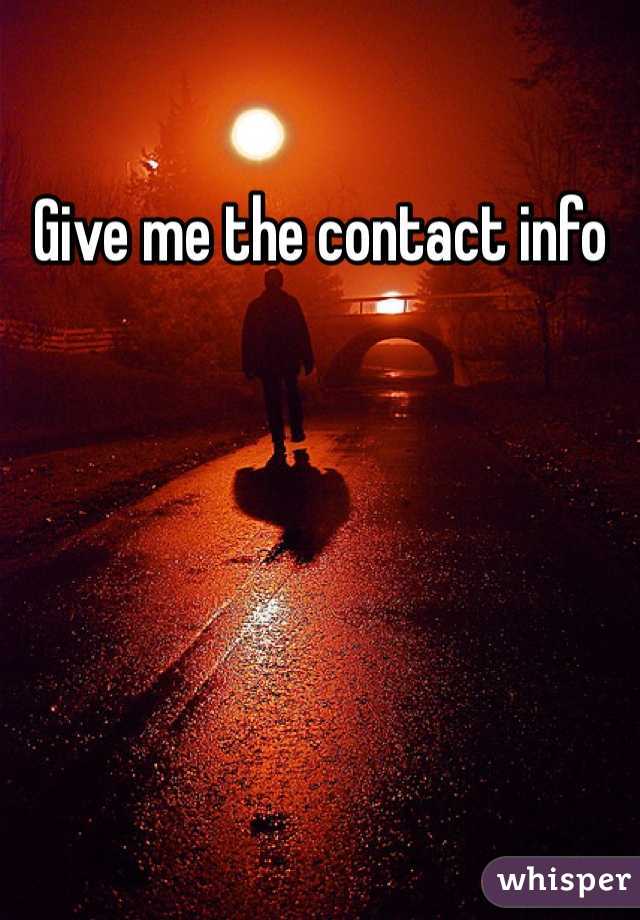 Give me the contact info