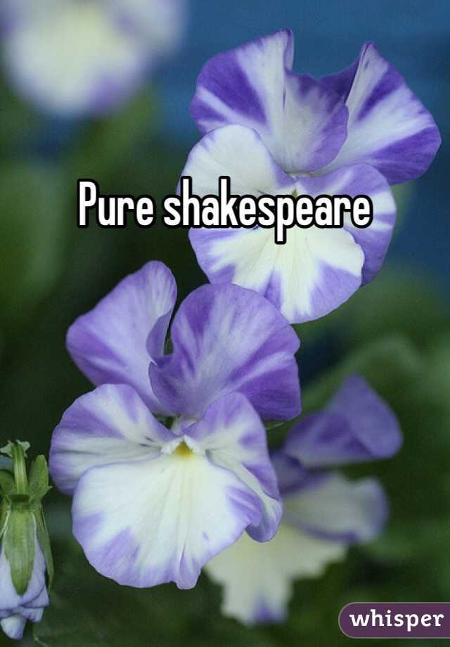Pure shakespeare 
