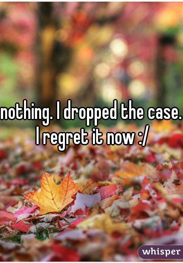 nothing. I dropped the case. I regret it now :/